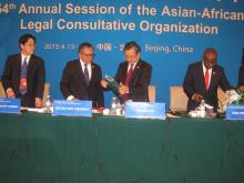 54th Session of AALCO Held in Beijing China 13-17 April 2015