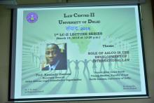 Special lecture delivered by the Secretary General  at University of Delhi on 19 March 2018