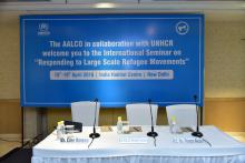 Seminar on Responding to Large Scale Refugee Movements organized by AALCO-UNHCR on 18 April 2018