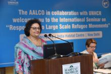 Seminar on Responding to Large Scale Refugee Movements organized by AALCO-UNHCR on 18 April 2018