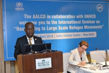 Seminar on Responding to Large Scale Refugee Movements organized by AALCO-UNHCR on 18 April 2018