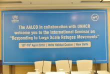 Seminar on Responding to Large Scale Refugee Movements organized by AALCO-UNHCR on 19 April 2018