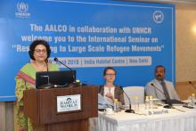 Seminar on Responding to Large Scale Refugee Movements organized by AALCO-UNHCR on 19 April 2018