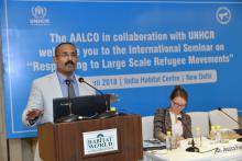 Seminar on Responding to Large Scale Refugee Movements organized by AALCO-UNHCR on 19 April 2018