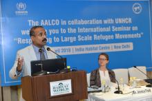 Seminar on Responding to Large Scale Refugee Movements organized by AALCO-UNHCR on 19 April 2018