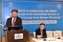 Seminar on Responding to Large Scale Refugee Movements organized by AALCO-UNHCR on 19 April 2018