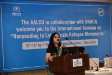 Seminar on Responding to Large Scale Refugee Movements organized by AALCO-UNHCR on 19 April 2018