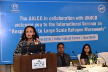 Seminar on Responding to Large Scale Refugee Movements organized by AALCO-UNHCR on 19 April 2018