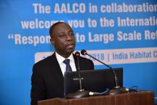 Seminar on Responding to Large Scale Refugee Movements organized by AALCO-UNHCR on 19 April 2018