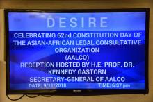 62nd Constitution Day Celebration of AALCO on 09 November 2018