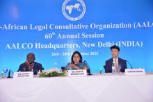 60th Annual Session of AALCO held in a Hybrid format, in New Delhi (HQ) Republic of India, at Hotel Le Meridien, from 26th to 28th September 2022